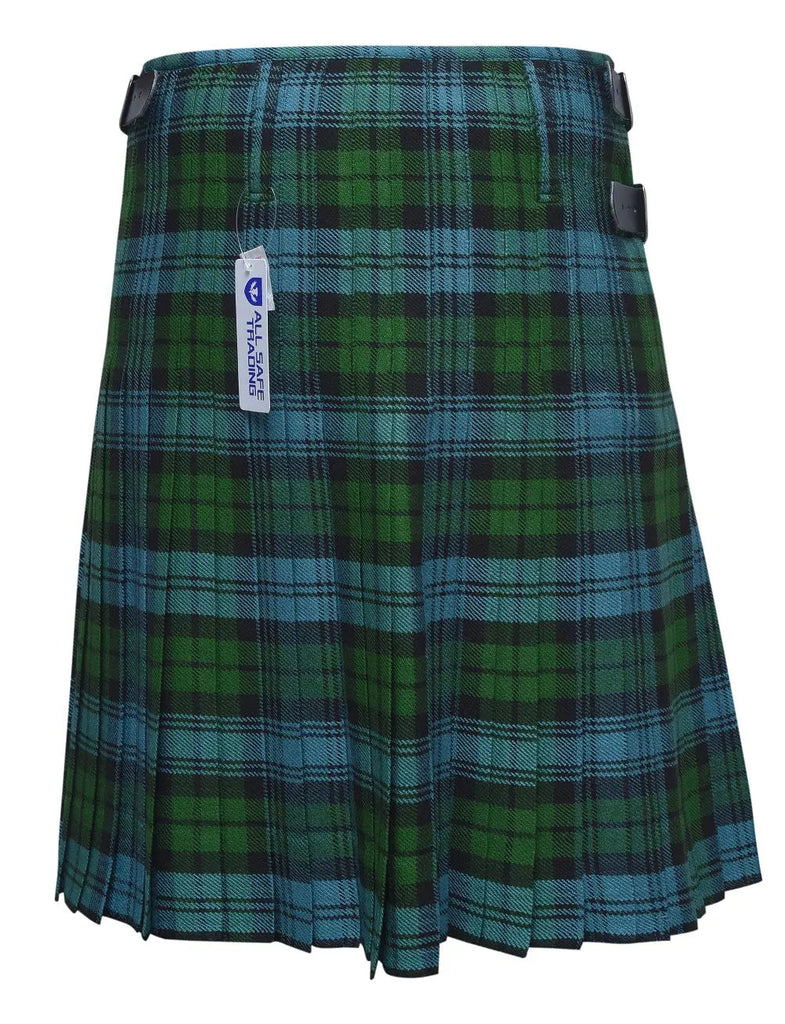 Men's 8 Yard Kilt for Men, Men's Deluxe Kilt, Scottish Tartan Kilt, Highland Wedding Kilt, Campbell Ancient Kilt All Safe International