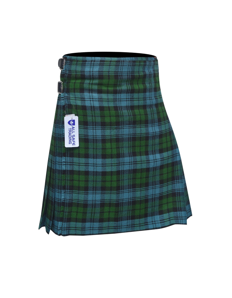 Scottish Traditional Tartan Kilt for Kids, Boys and Girls Toddler Kilts with Ease of Size - Campbell Ancient Tartan All Safe International