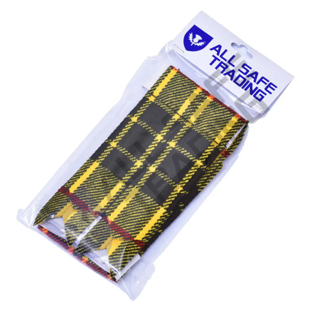 New Scottish McLeod of Lewis Tartan Kilt Flashes (Pair) All Safe International