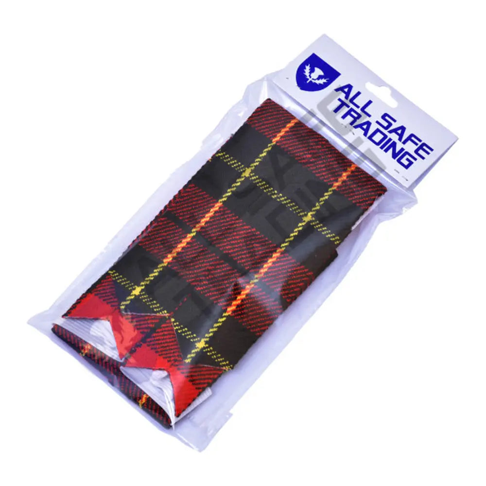 New Scottish Wallace Tartan Kilt Flashes (Pair) All Safe International