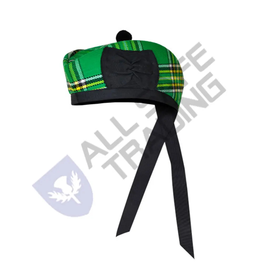 Scottish Irish Heritage Glengarry Hat with Red Pompom All Safe International
