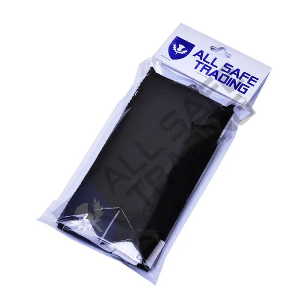 New Scottish Black Tartan Kilt Flashes (Pair) All Safe International