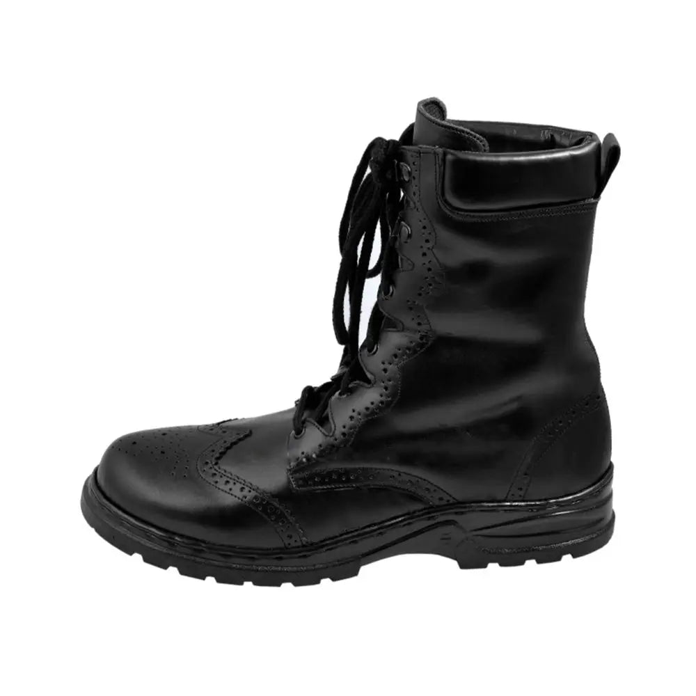 Scottish Black Leather Ghillie Boots Kilt Shoes UK Sizes 6-13 All Safe International