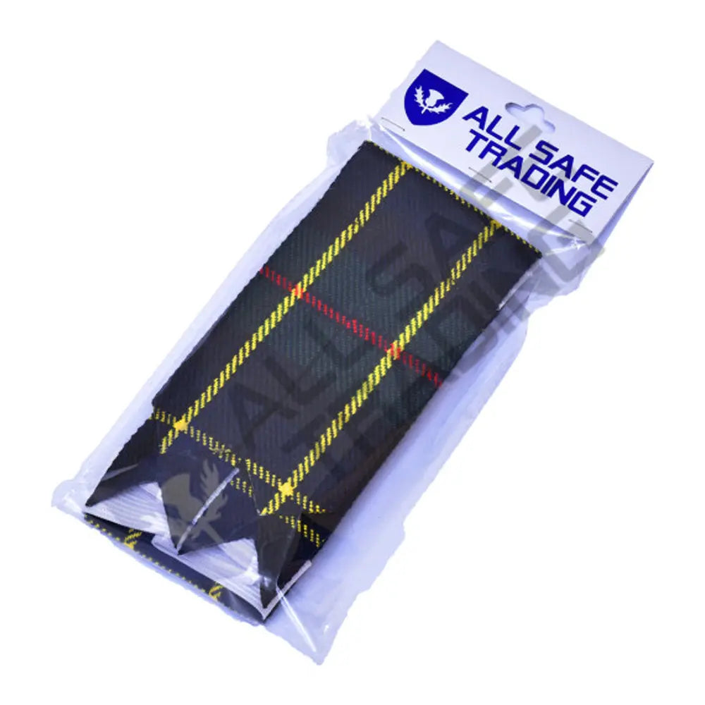 New Scottish Hunting Stewart Tartan Kilt Flashes (Pair) All Safe International