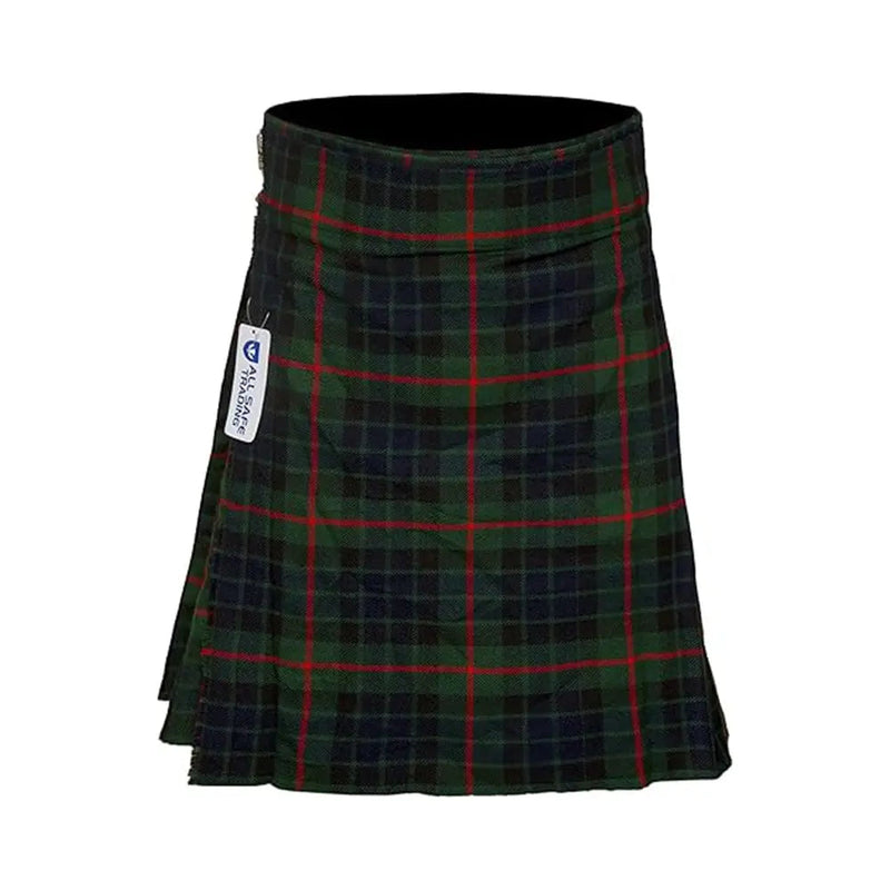 Authentic Scottish Men's Tartan Kilts - Highland Light Weight Value Kilt Embrace Your Heritage with Comfort Gunn Tartan Kilt All Safe International