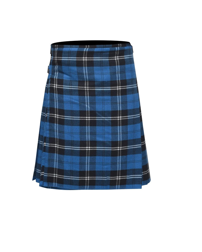 Scottish Traditional Tartan Kilt for Kids, Boys and Girls Toddler Kilts with Ease of Size - Blue Ramsay Tartan All Safe International
