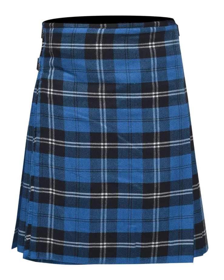 Men's 8 Yard Kilt for Men, Men's Deluxe Kilt, Scottish Tartan Kilt, Highland Wedding Kilt, Blue Ramsay Kilt All Safe International