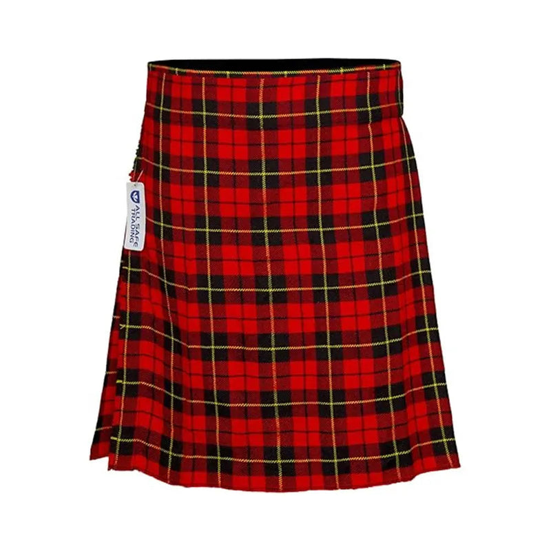 Authentic Scottish Men's Tartan Kilts - Highland Light Weight Value Kilt Embrace Your Heritage with Comfort Wallace Tartan Kilt All Safe International