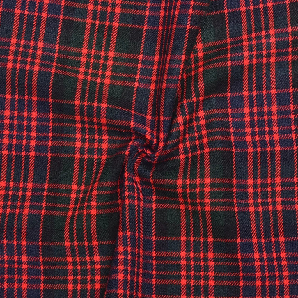 Scottish 13oz Tartan Plaid Fabric By The Yard - Macdonald Tartan All Safe International