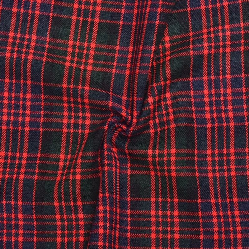 Scottish 13oz Tartan Plaid Fabric By The Yard - Macdonald Tartan All Safe International