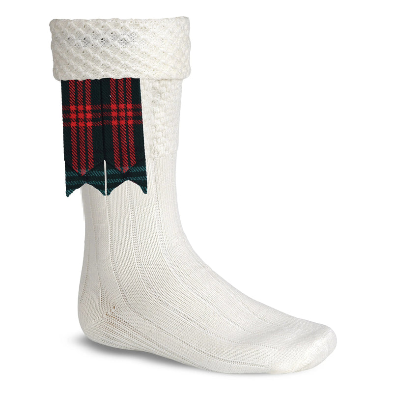 Scottish Tartan Kilt Flashes with Elastic Adjusters Ross Hunting All Safe International