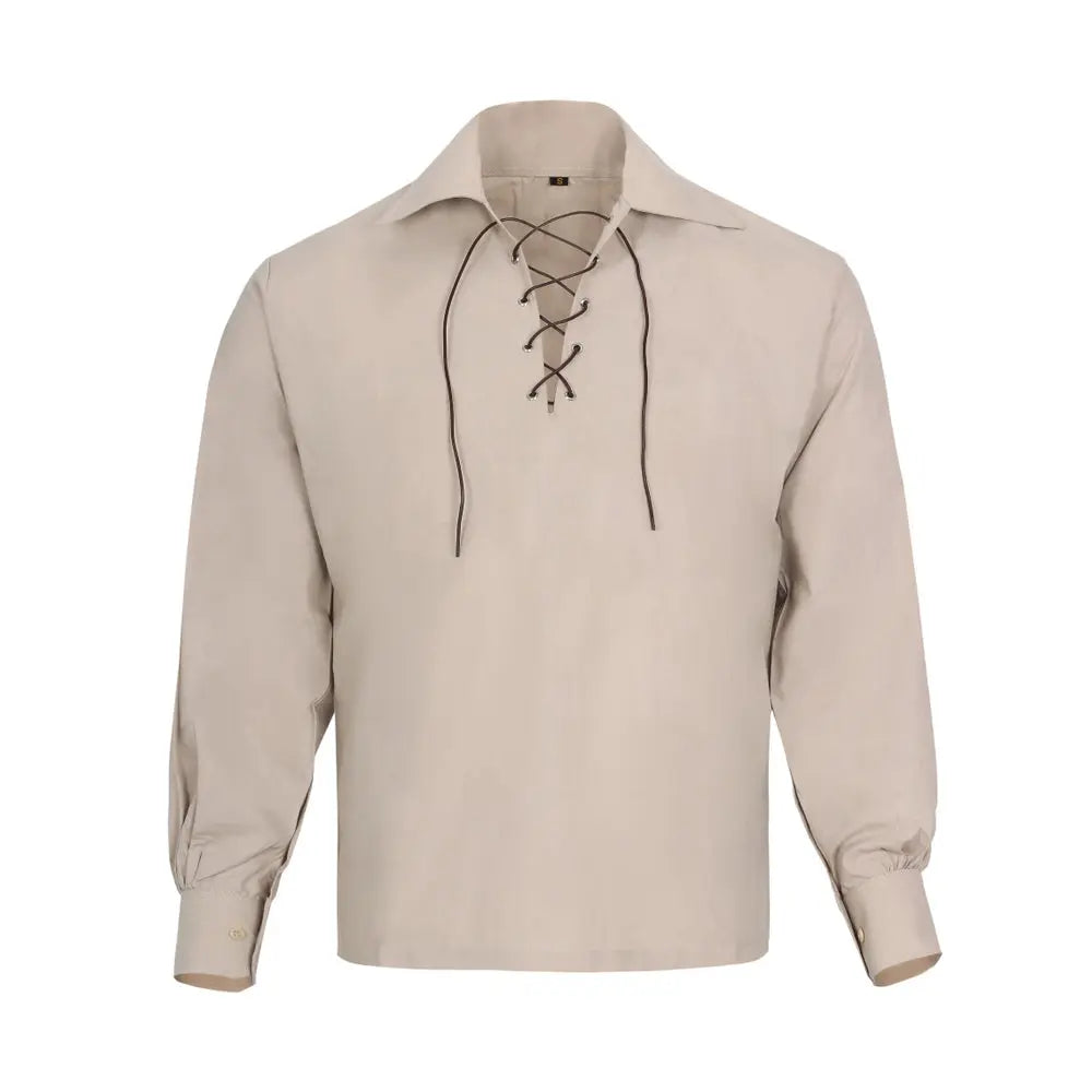 Scottish Beige Ghillie Jacobite Jacobean Shirt All Safe International