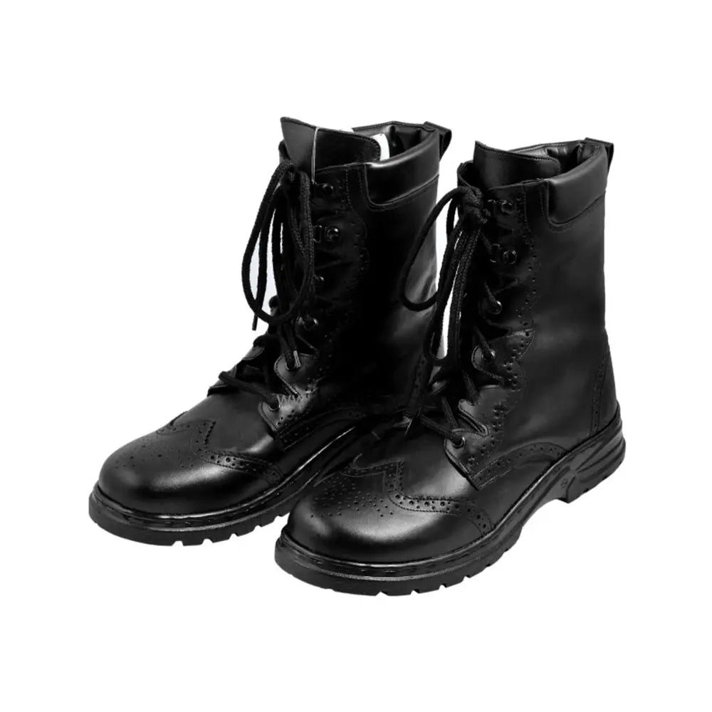 Scottish Black Leather Ghillie Boots Kilt Shoes UK Sizes 6-13 All Safe International