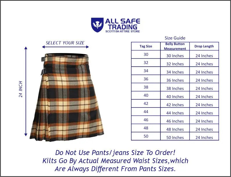 Men's 8 Yard Kilt for Men, Men's Deluxe Kilt, Scottish Tartan Kilt, Highland Wedding Kilt, Rose Ancient Kilt All Safe International