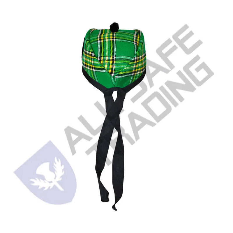 Scottish Irish Heritage Glengarry Hat with Red Pompom All Safe International