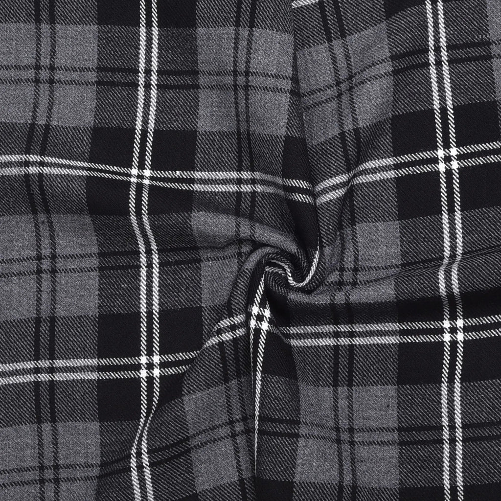 Scottish 13oz Tartan Plaid Fabric By The Yard - Granite Tartan All Safe International