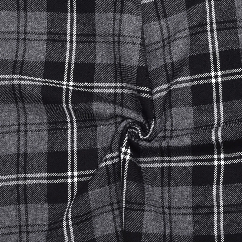 Scottish 13oz Tartan Plaid Fabric By The Yard - Granite Tartan All Safe International