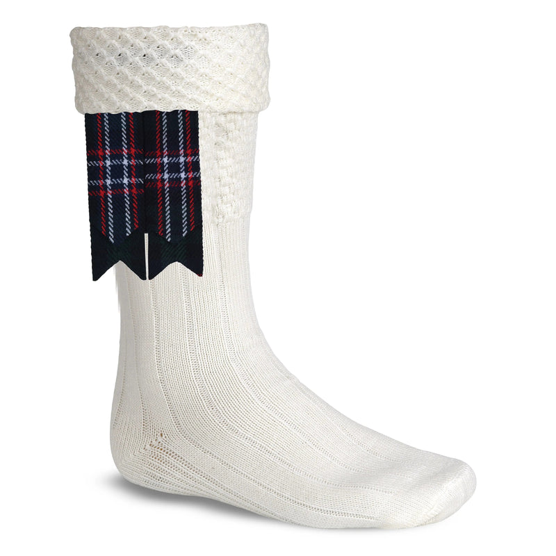 Scottish Tartan Kilt Flashes with Elastic Adjusters Scottish National All Safe International