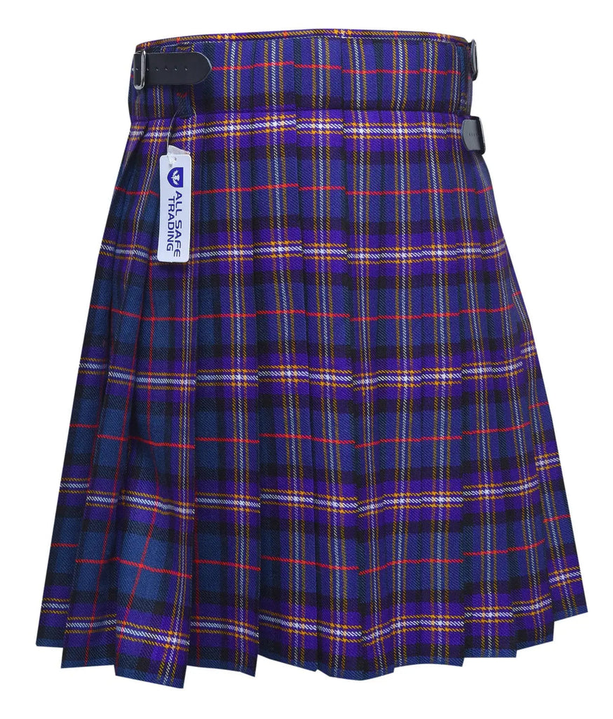 Men's 5 Yard Scottish Tartan Kilt, Highland Wedding Kilt, Masonic Tartan Kilt All Safe International