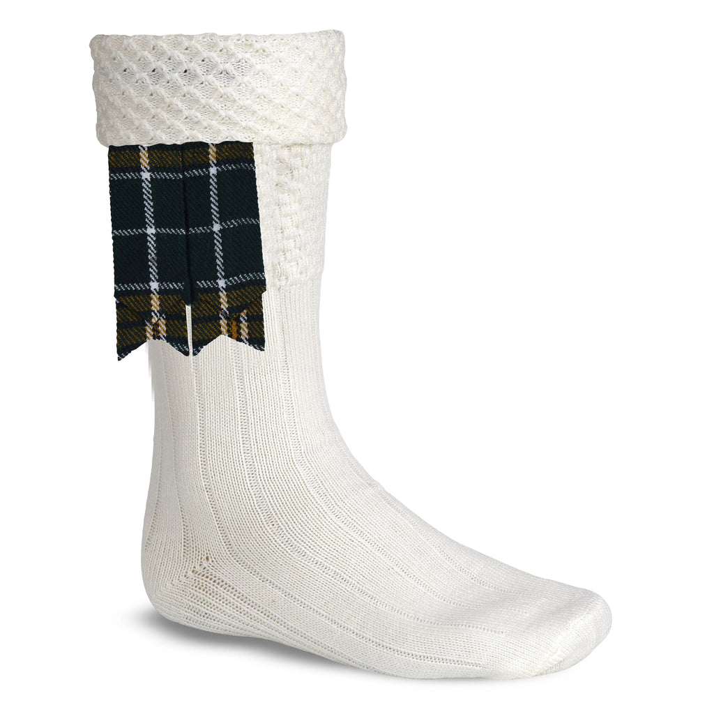 Scottish Tartan Kilt Flashes with Elastic Adjusters Buchanan Ancient All Safe International