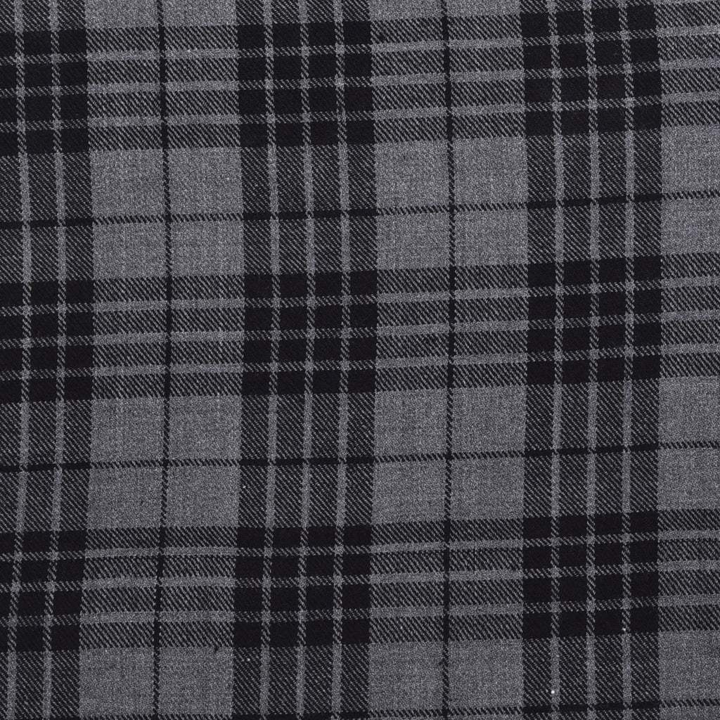 Scottish 13oz Tartan Plaid Fabric By The Yard - Grey Watch Tartan All Safe International