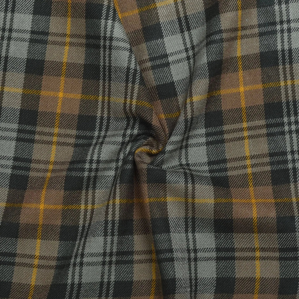 Scottish 13oz Tartan Plaid Fabric By The Yard - Gordon Weathered Tartan All Safe International