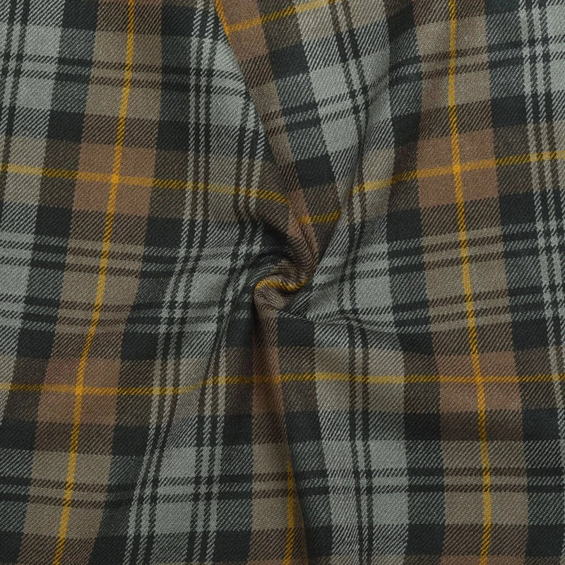 Scottish 13oz Tartan Plaid Fabric By The Yard - Gordon Weathered Tartan All Safe International
