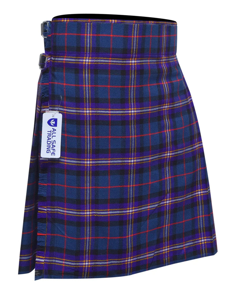 Men's 5 Yard Scottish Tartan Kilt, Highland Wedding Kilt, Masonic Tartan Kilt All Safe International
