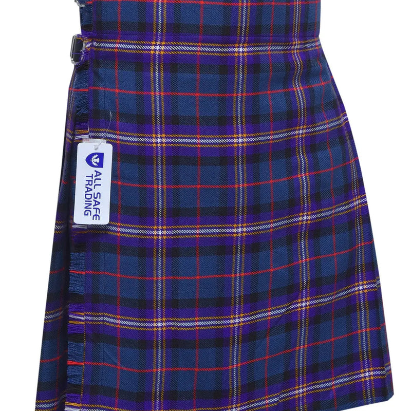 Men's 5 Yard Scottish Tartan Kilt, Highland Wedding Kilt, Masonic Tartan Kilt All Safe International