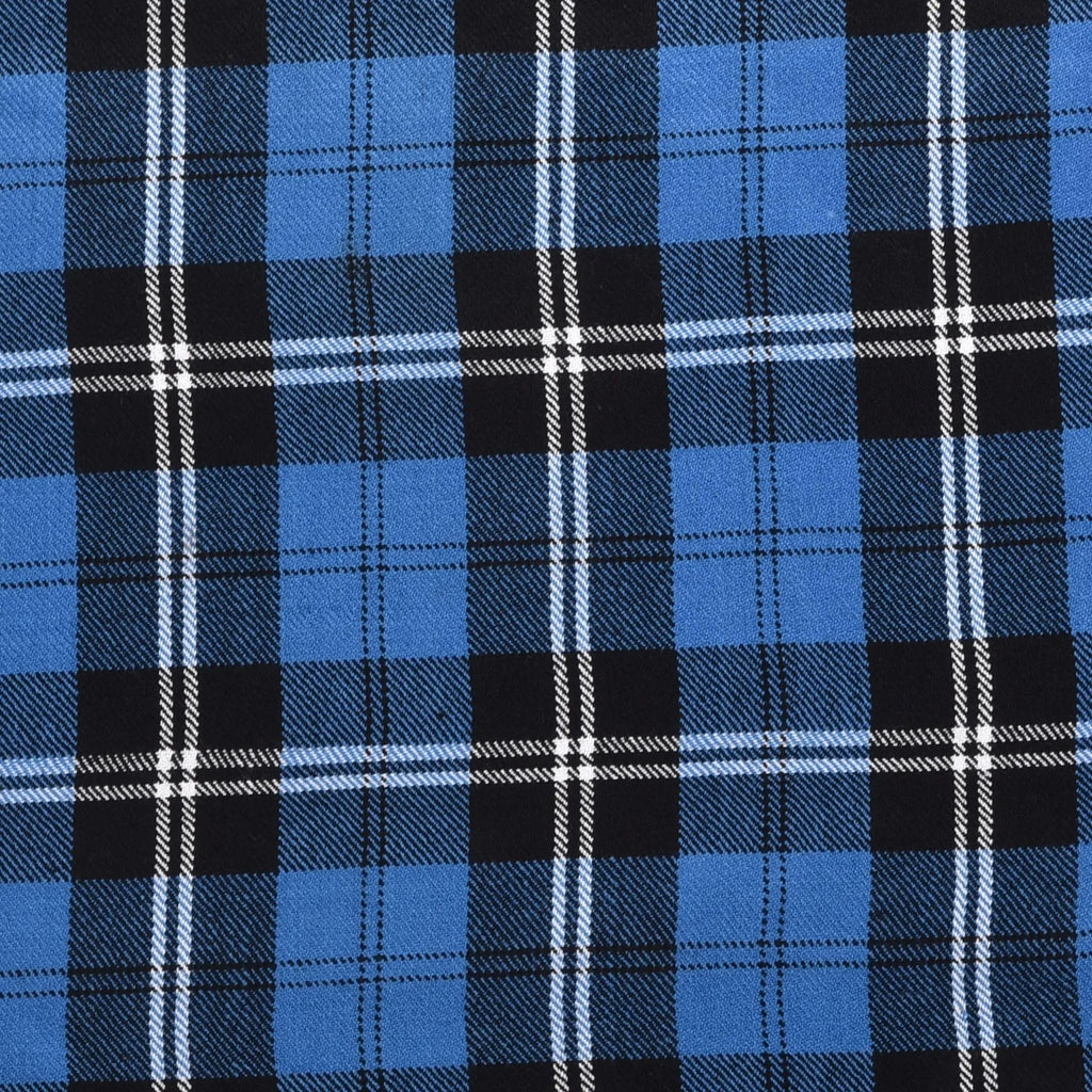 Scottish 13oz Tartan Plaid Fabric By The Yard - Blue Ramsay Tartan All Safe International