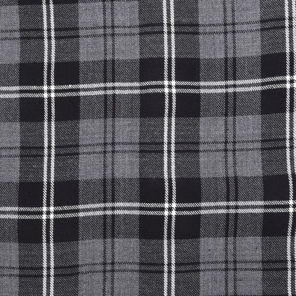Scottish 13oz Tartan Plaid Fabric By The Yard - Granite Tartan All Safe International
