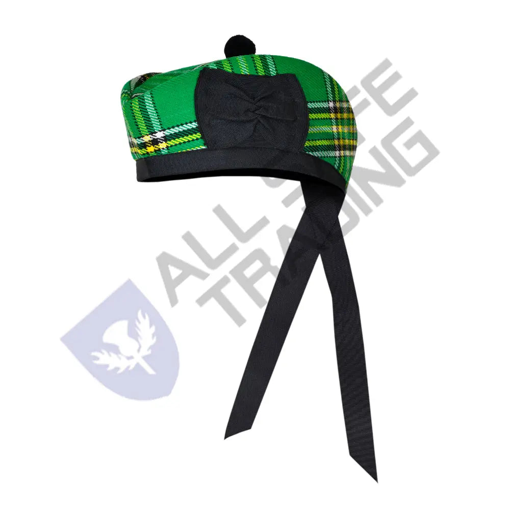 Scottish Irish Heritage Glengarry Hat with Red Pompom All Safe International