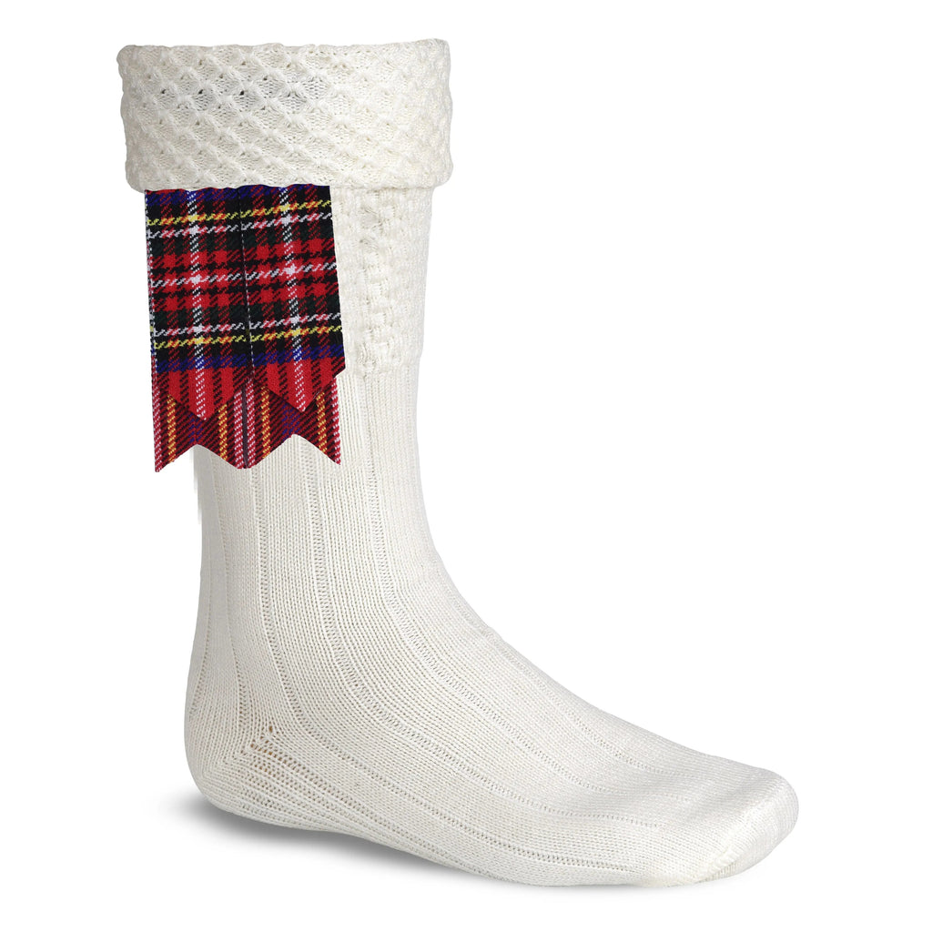 Scottish Tartan Kilt Flashes with Elastic Adjusters Royal Stewart All Safe International