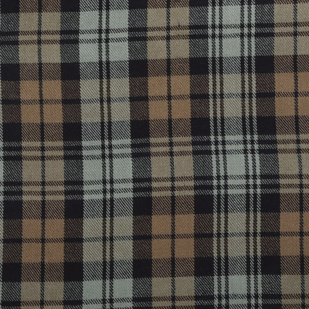 Scottish 13oz Tartan Plaid Fabric By The Yard - Black Watch Weathered Tartan All Safe International