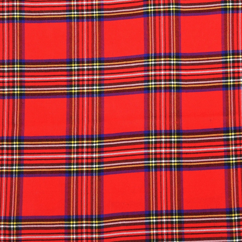 Scottish 16oz Tartan Plaid Fabric By The Yard - Royal Stewart Tartan All Safe International