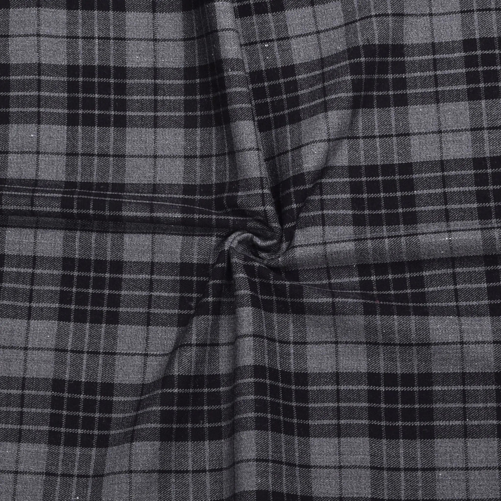 Scottish 16oz Tartan Plaid Fabric By The Yard - Grey Watch Tartan All Safe International