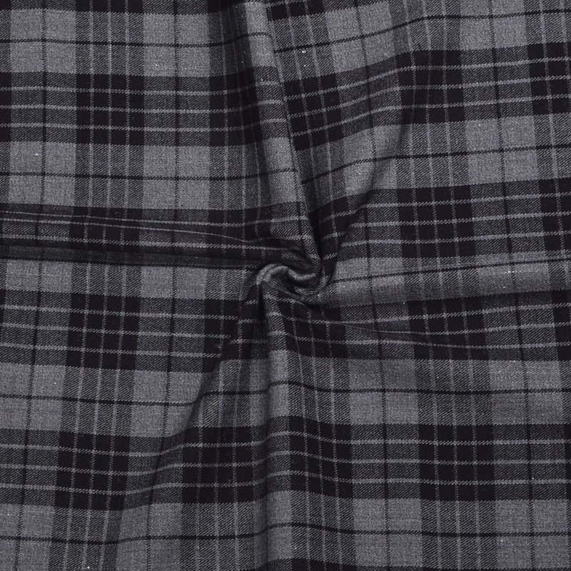 Scottish 16oz Tartan Plaid Fabric By The Yard - Grey Watch Tartan All Safe International