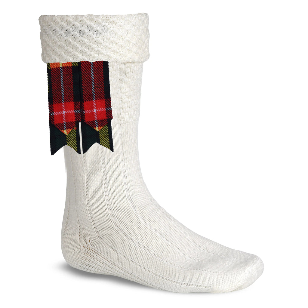 Scottish Tartan Kilt Flashes with Elastic Adjusters Buchanan All Safe International