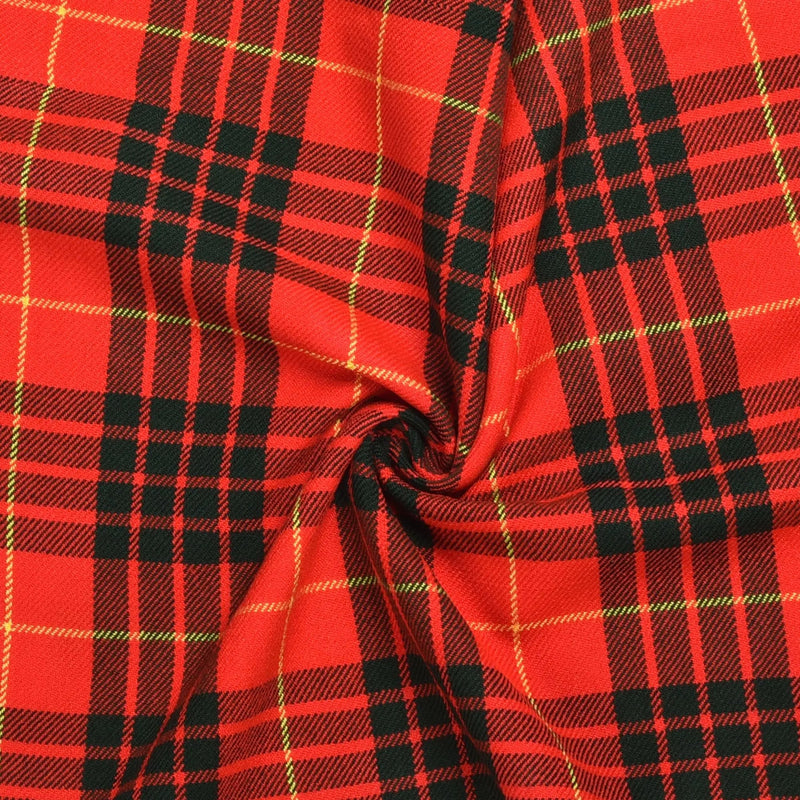 Scottish 13oz Tartan Plaid Fabric By The Yard - Cameron Tartan All Safe International