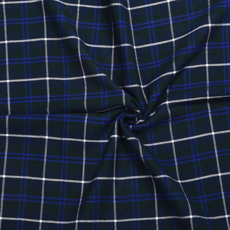 Scottish 16oz Tartan Plaid Fabric By The Yard - Blue Douglas Tartan All Safe International