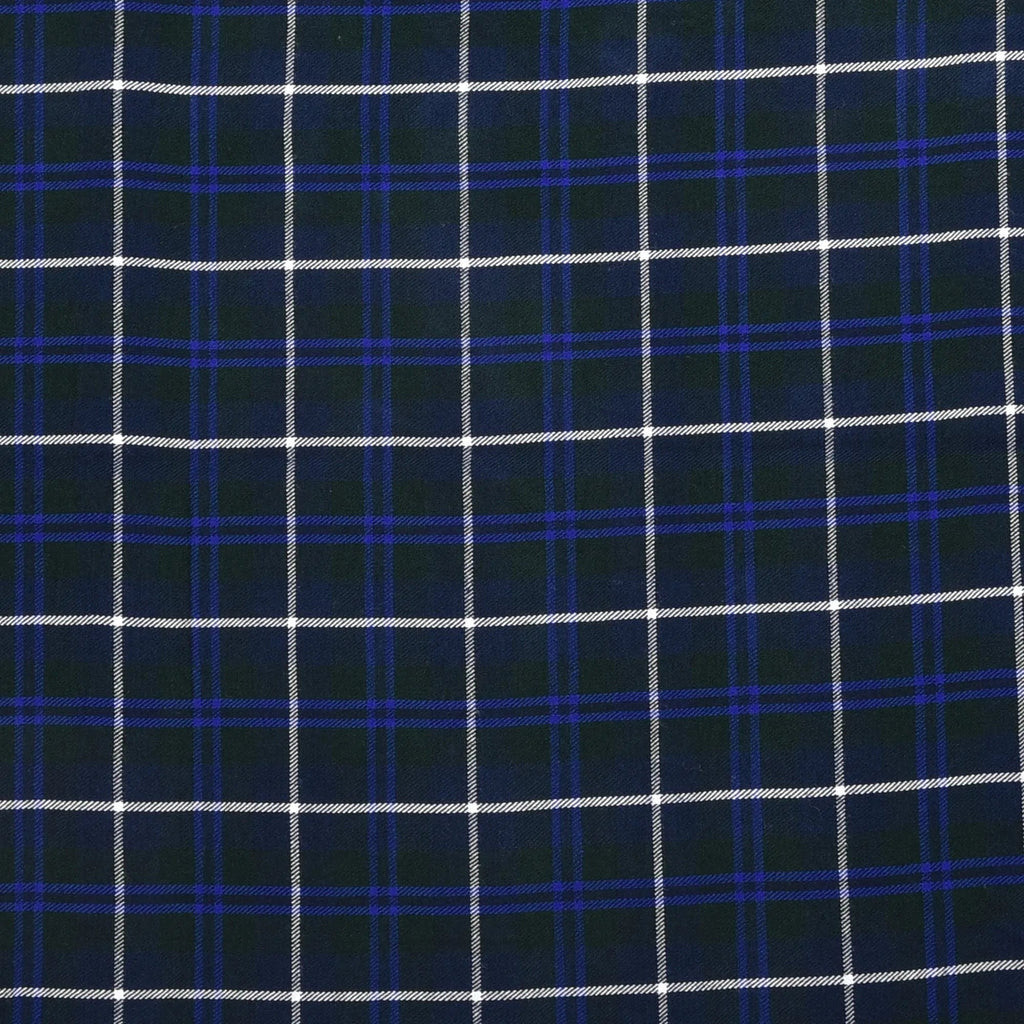 Scottish 16oz Tartan Plaid Fabric By The Yard - Blue Douglas Tartan All Safe International