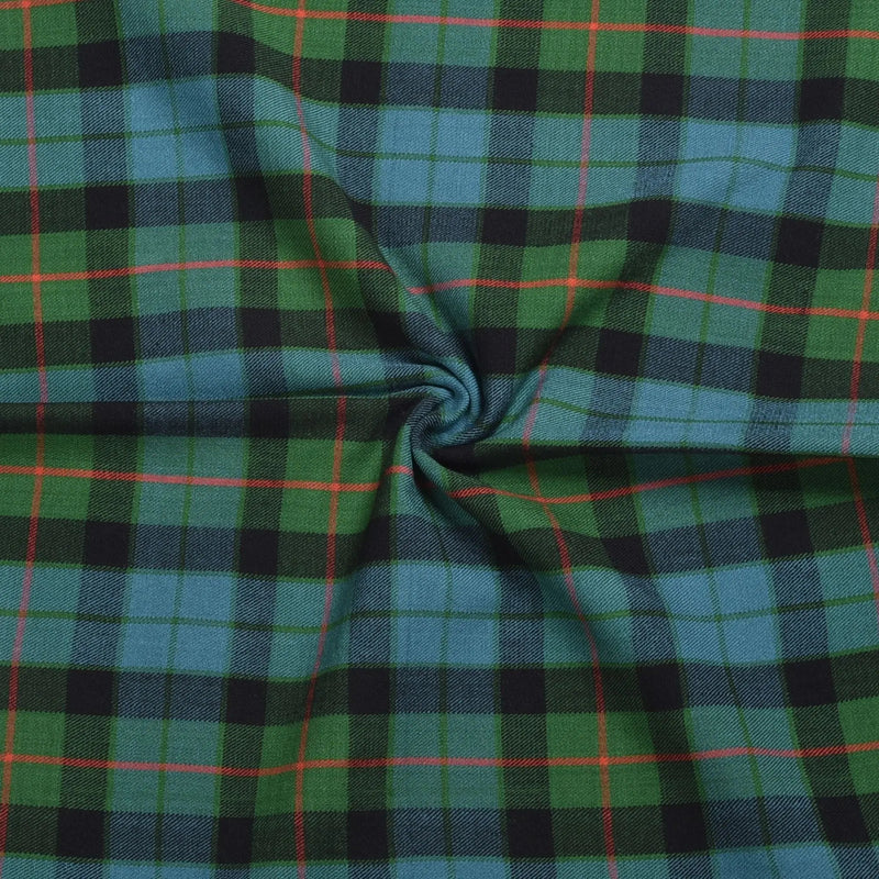 Scottish 16oz Tartan Plaid Fabric By The Yard - Gunn Ancient Tartan All Safe International