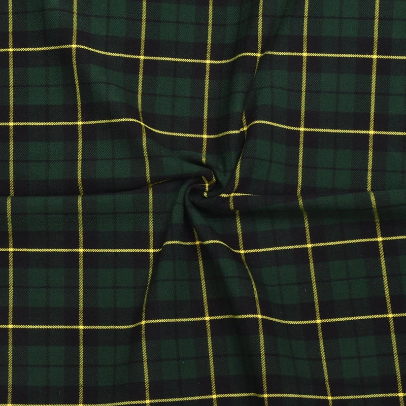 Scottish 16oz Tartan Plaid Fabric By The Yard - Wallace Hunting Tartan All Safe International