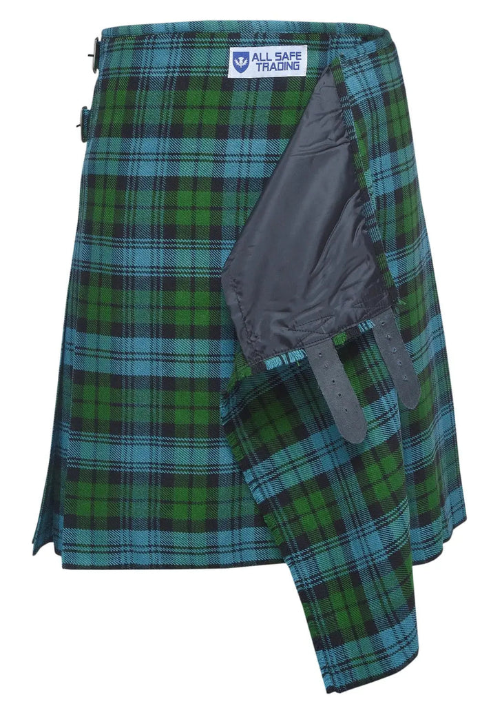 Men's 8 Yard Kilt for Men, Men's Deluxe Kilt, Scottish Tartan Kilt, Highland Wedding Kilt, Campbell Ancient Kilt All Safe International