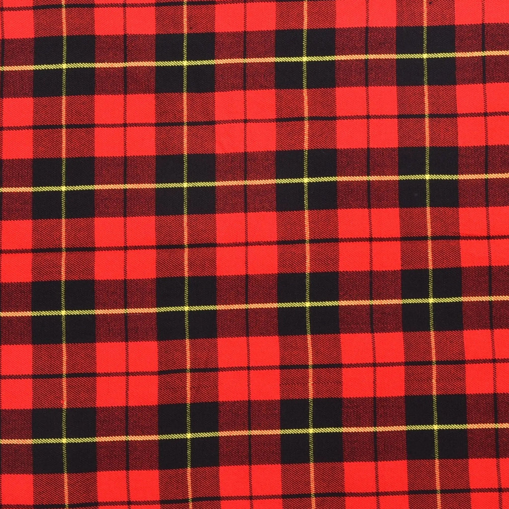 Scottish 16oz Tartan Plaid Fabric By The Yard - Wallace Tartan All Safe International