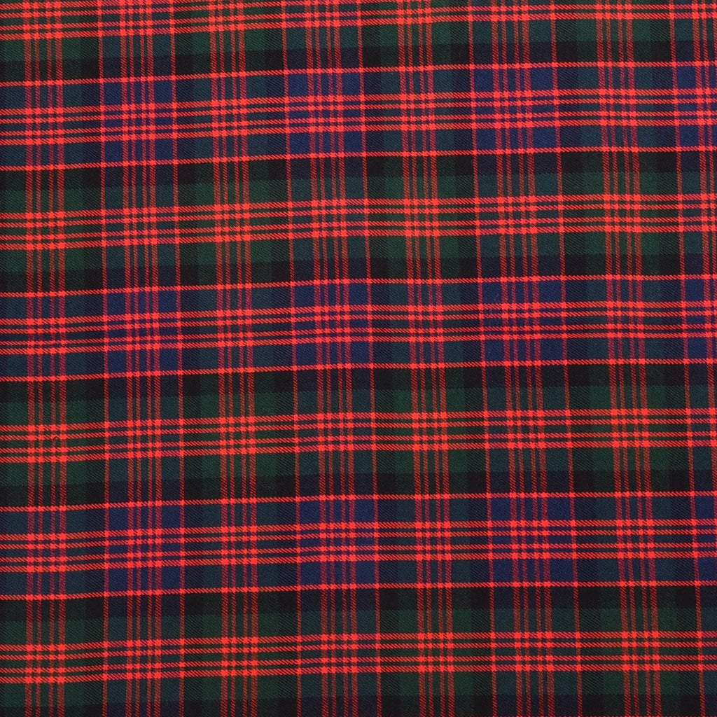 Scottish 16oz Tartan Plaid Fabric By The Yard - Macdonald Tartan All Safe International