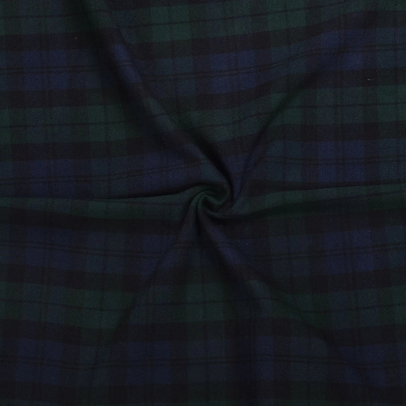 Scottish 16oz Tartan Plaid Fabric By The Yard - Black Watch Tartan All Safe International
