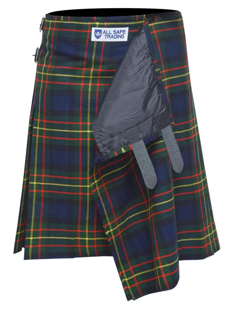 Men's 8 Yard Kilt for Men, Men's Deluxe Kilt, Scottish Tartan Kilt, Highland Wedding Kilt, Maclaren Kilt All Safe International