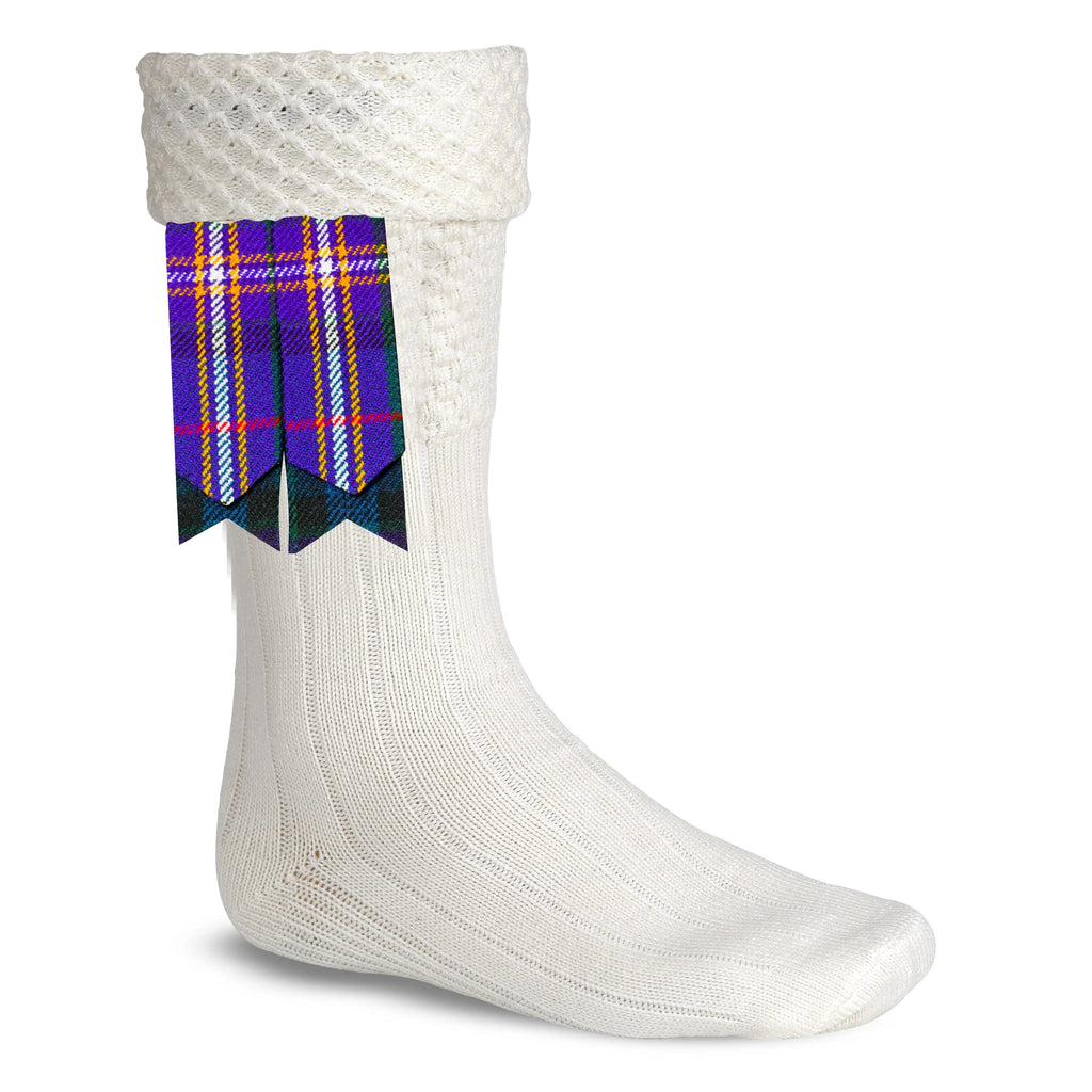 Scottish Tartan Kilt Flashes with Elastic Adjusters Masonic All Safe International