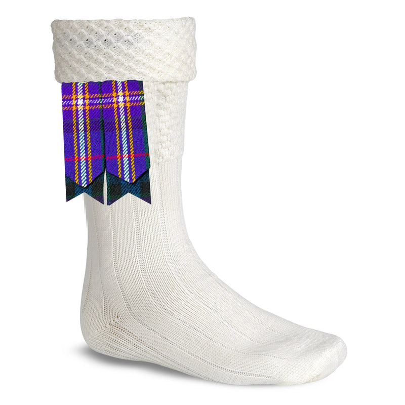 Scottish Tartan Kilt Flashes with Elastic Adjusters Masonic All Safe International